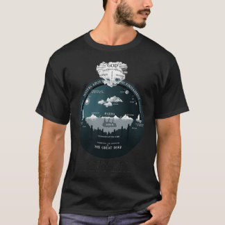 Platt himmelsk Hebreisk koncept för Univer T Shirt