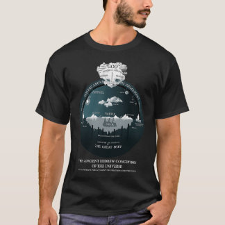 Platt himmelsk Hebreisk koncept för Univer T Shirt
