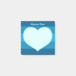 Platt hjärtikon post-it block