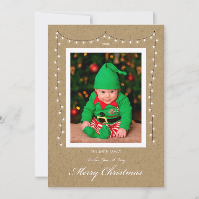 Platt Hjort - julkort (Framsida)