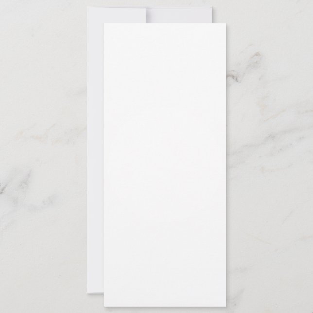 Platt inbjudan, Storlek: 4 tum x 9,25 tum, Papper: Inbjudningar (Framsida)