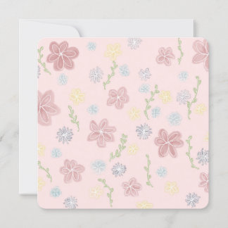 Platt inbjudan, Storlek: 5,25 x 5,25 tum, Papper:  Inbjudningar