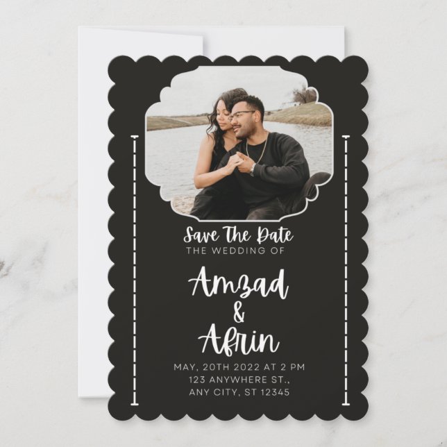 Platt inbjudan, Storlek: 5 tum x 7 tum, Papper: pr Inbjudningar (Framsida)