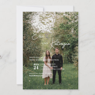 Platt inbjudan, Storlek: 5 tum x 7 tum, Papper: pr Inbjudningar