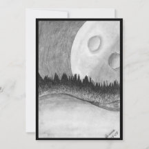 Platt inbjudan, Storlek: 5 tum x 7 tum, Papper: pr