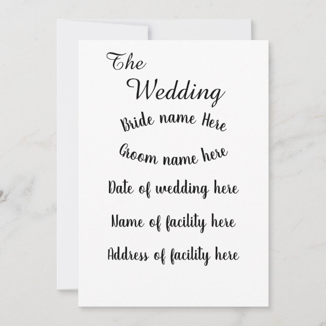 Platt inbjudan, Storlek: 5 tum x 7 tum, Papper: pr Inbjudningar (Framsida)