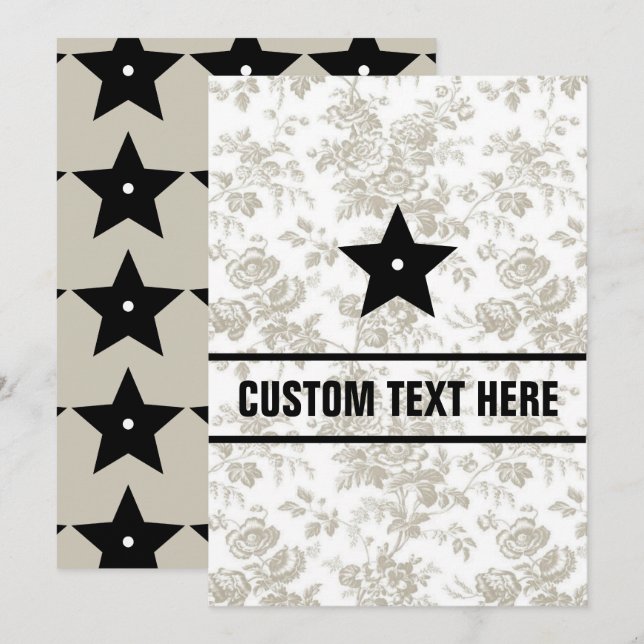 Platt inbjudan, Storlek: 5 tum x 7 tum, Papper: pr Inbjudningar (Fram/baksida)