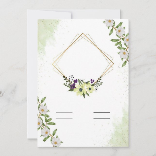 Platt inbjudan, Storlek: 5 tum x 7 tum, Papper: pr Inbjudningar (Framsida)