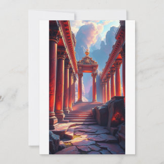 Platt inbjudan, storlek: 5" x 7", papper: Signatur Inbjudningar
