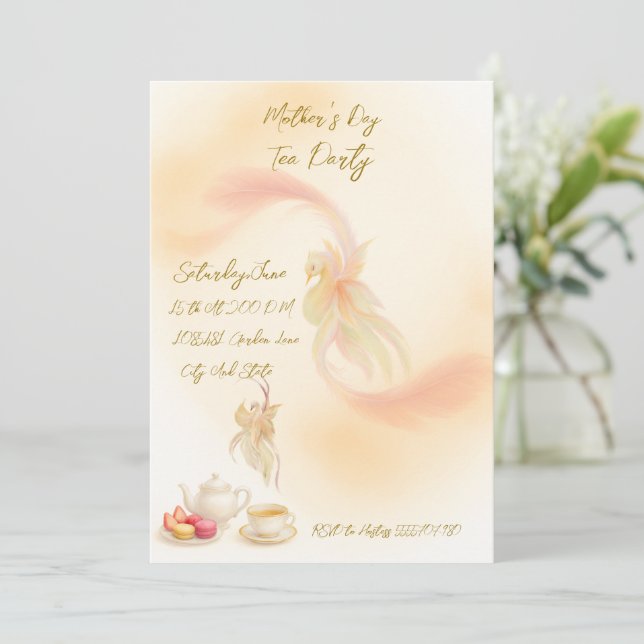 Platt inbjudan till semester (Stående Fram)