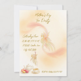 Platt inbjudningskort för semester