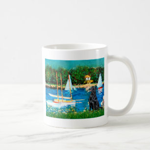 Platt Jackat återtagare 1 - Segelbåtar Kaffemugg