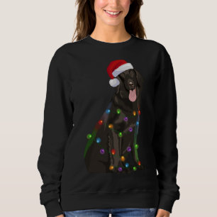 Platt-jackat julafton Ljus Julafton Hund Lo T Shirt