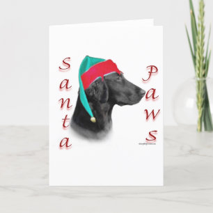 Platt Jackat Retriever Santa Tass Helgkort