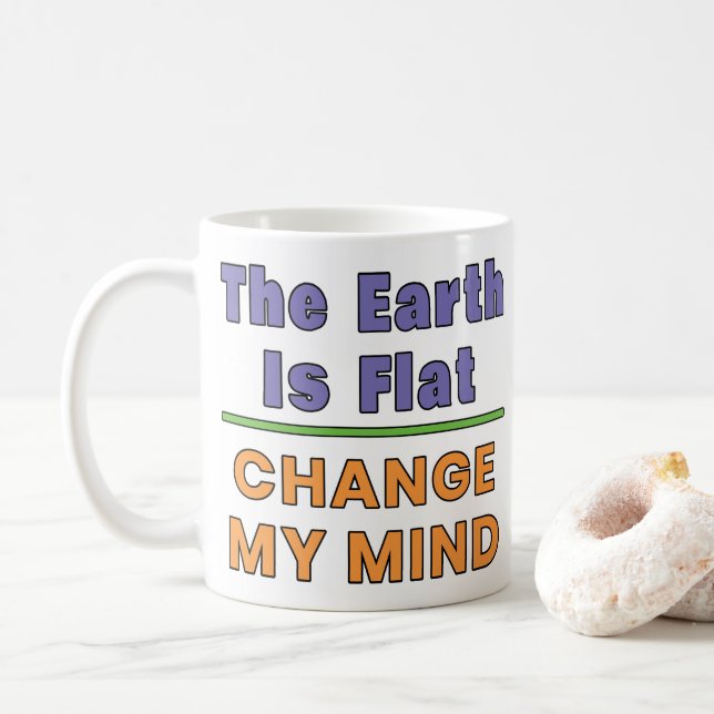 Platt jord kaffemugg (Med munk)