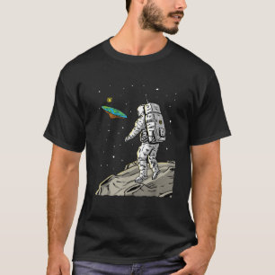 Platt jord Månpålanding Konspirationsteori Anti Ve T Shirt