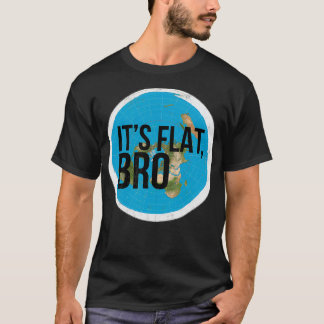 Platt jordplatta Bro Flat Earther Society Conspira T Shirt