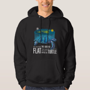 Platt jordsköldpadda hoodie