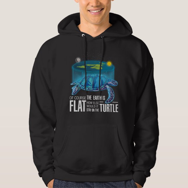 Platt jordsköldpadda hoodie (Framsida)