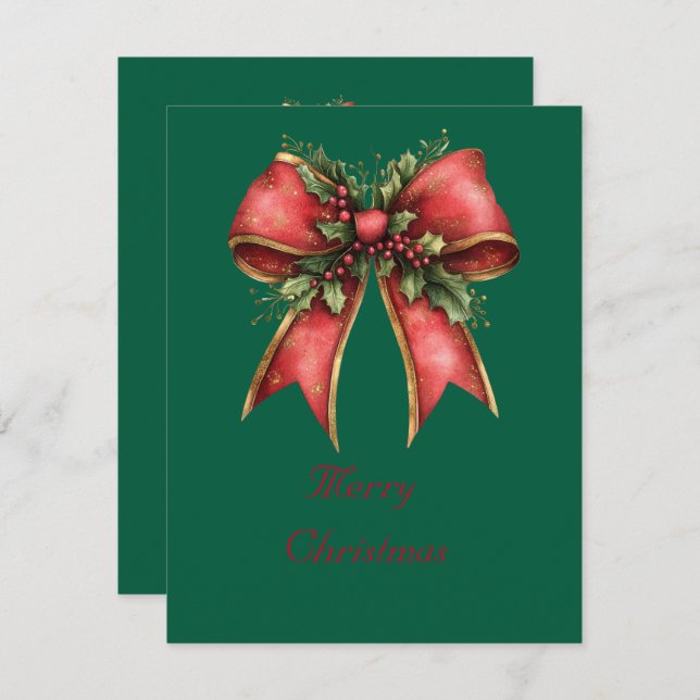 Platt julkort (Fram/baksida)