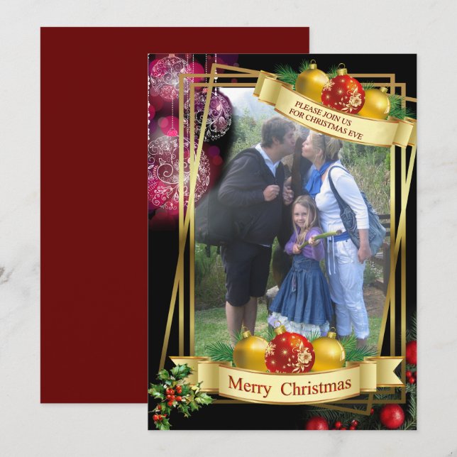 Platt julkort (Fram/baksida)