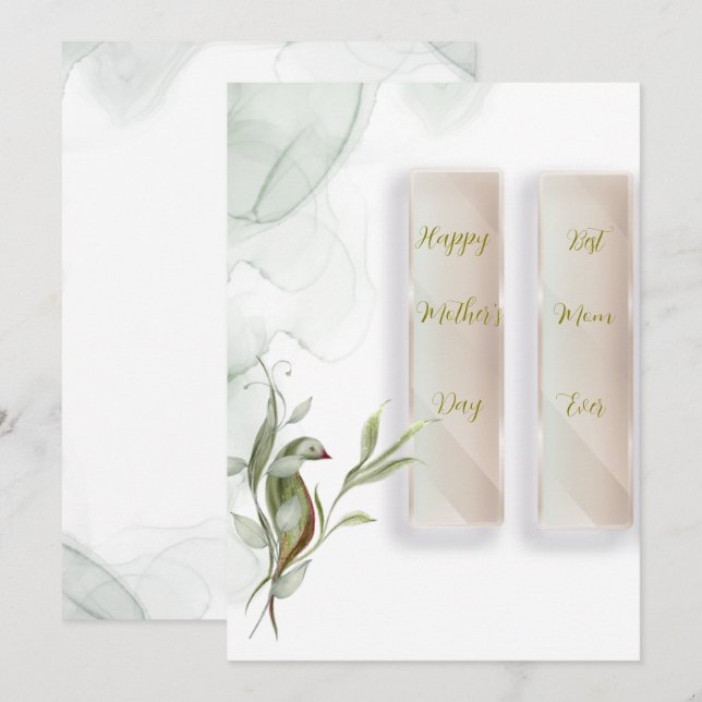 Platt julkort  (Fram/baksida)