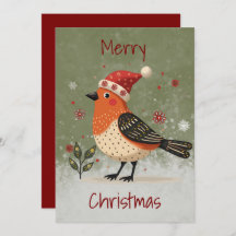 Platt julkort i skandinavisk folkkonststil