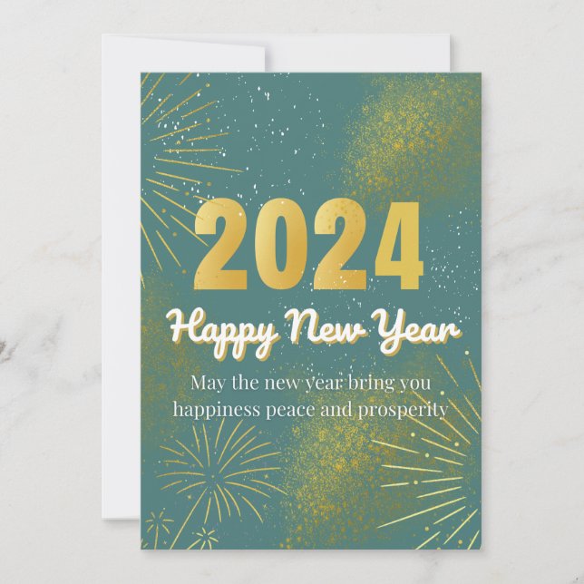 Platt julkort | Perfekt för det nya året (Framsida)