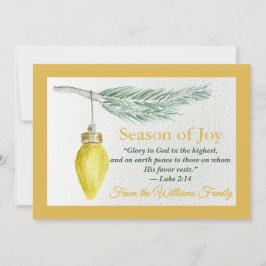 Platt julkort - Personlig - Glädjens årstid