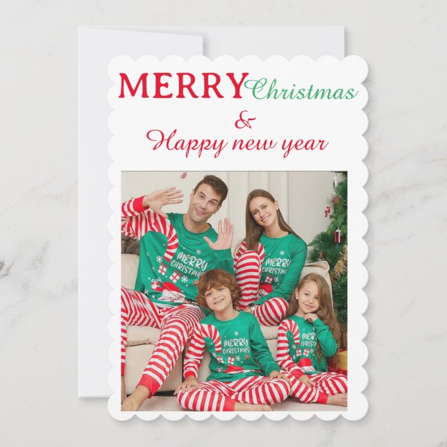 Platt julkort, Storlek: 5" x 7", Papper: Kraft, Co Julkort (Framsida)