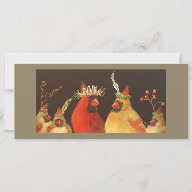 Platt kort för kardinalfamiljen (Framsida)