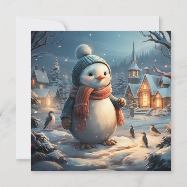 Platt kort för ruttskärmsscener på kutym vinter (Framsida)