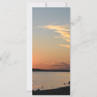 Platt kort solnedgångsdesign (del av samling; förp