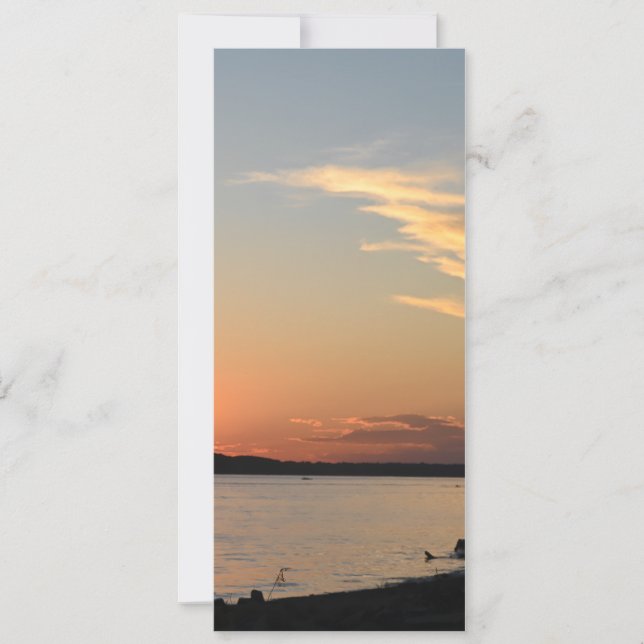 Platt kort solnedgångsdesign (del av samling; förp (Framsida)