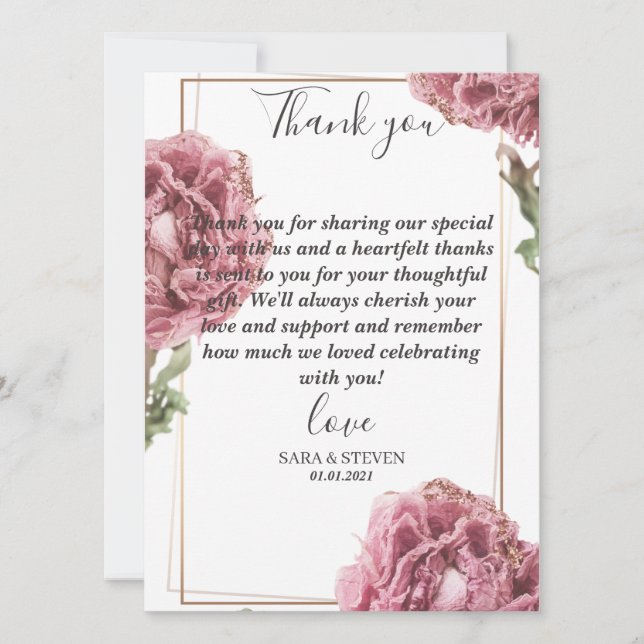 Platt kort - TACK (Framsida)