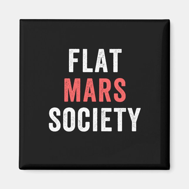 platt marssamhälle magnet (Framsidan)