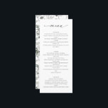 Platt meny<br><div class="desc">Modern elegant bröllop-meny med enkel,  klassisk design i eukalyptus och mutade toner,  skapar den idealisk för en förfinad,  minimalistisk estetisk</div>