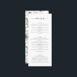 Platt meny<br><div class="desc">Modern elegant bröllop-meny med enkel,  klassisk design i eukalyptus och mutade toner,  skapar den idealisk för en förfinad,  minimalistisk estetisk</div>