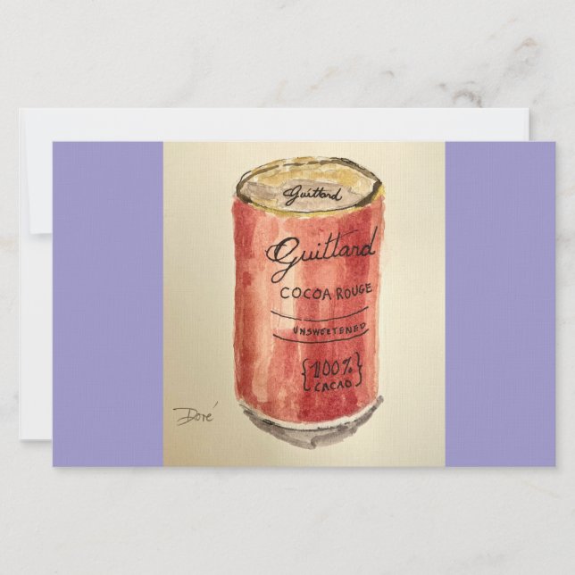 Platt Notecard Stationery Cocoa Brevpapper (Framsida)