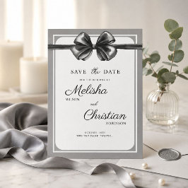 Platt Save The Date-kort för ett bröllop. Spara Datumet