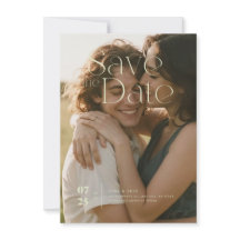 Platt Save The Date-kort