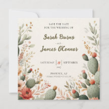 Platt Save The Date-kort