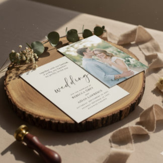 Platt Save The Date-kort Spara Datumet
