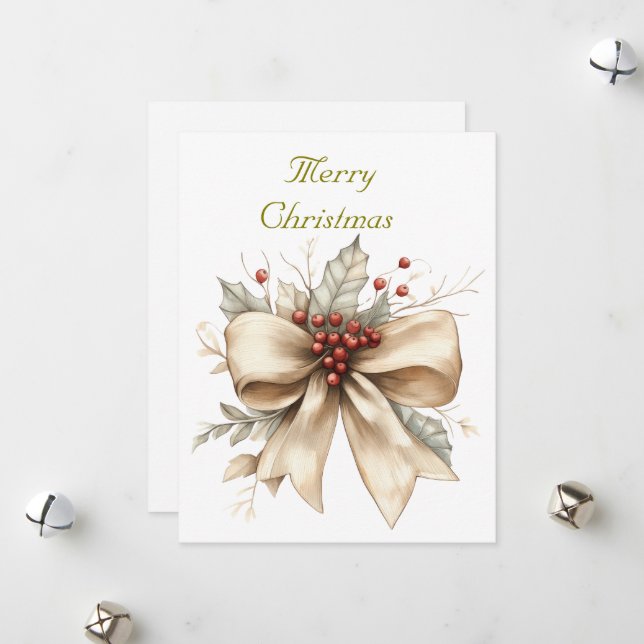 Platt semesterkort  julkort (Fram/Back In Situ)