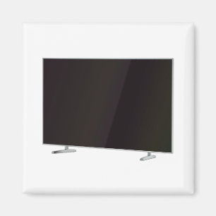 Platt skärm-tv magnet