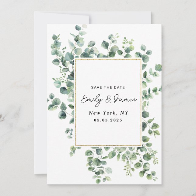 Platt Spara datum-kort Spara Datumet (Framsida)