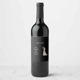 Platt Spara Datum-kort Vinflaska Etikett