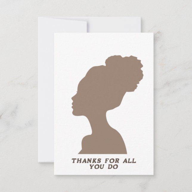 Platt tack (blank på ena sidan) - Kvinnor Kort (Framsida)