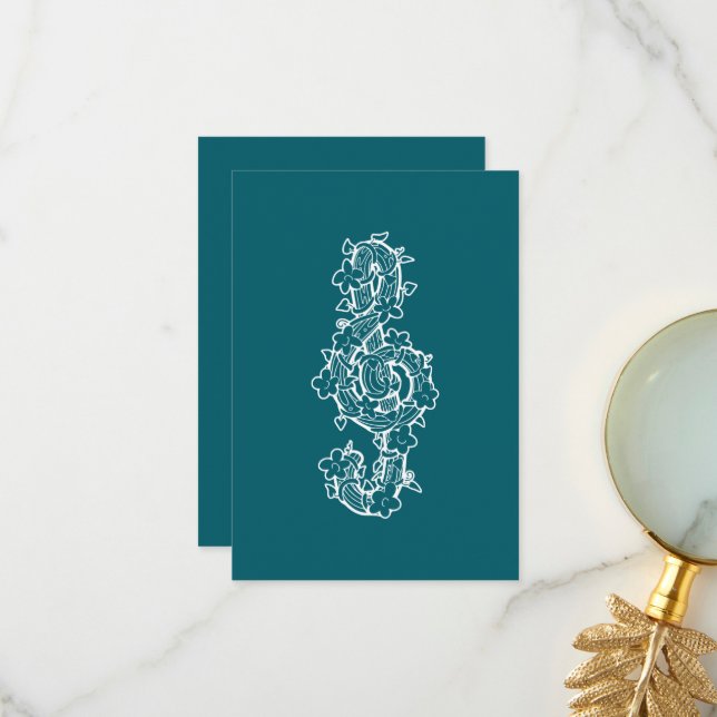 Platt tackkort för vinrengöring tack kort (Fram/Back In Situ)