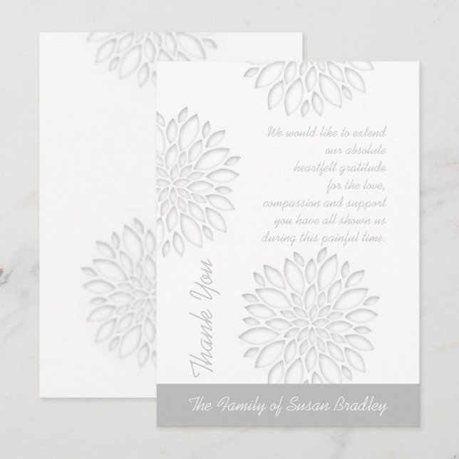 Platt tackkort tack kort (Fram/baksida)